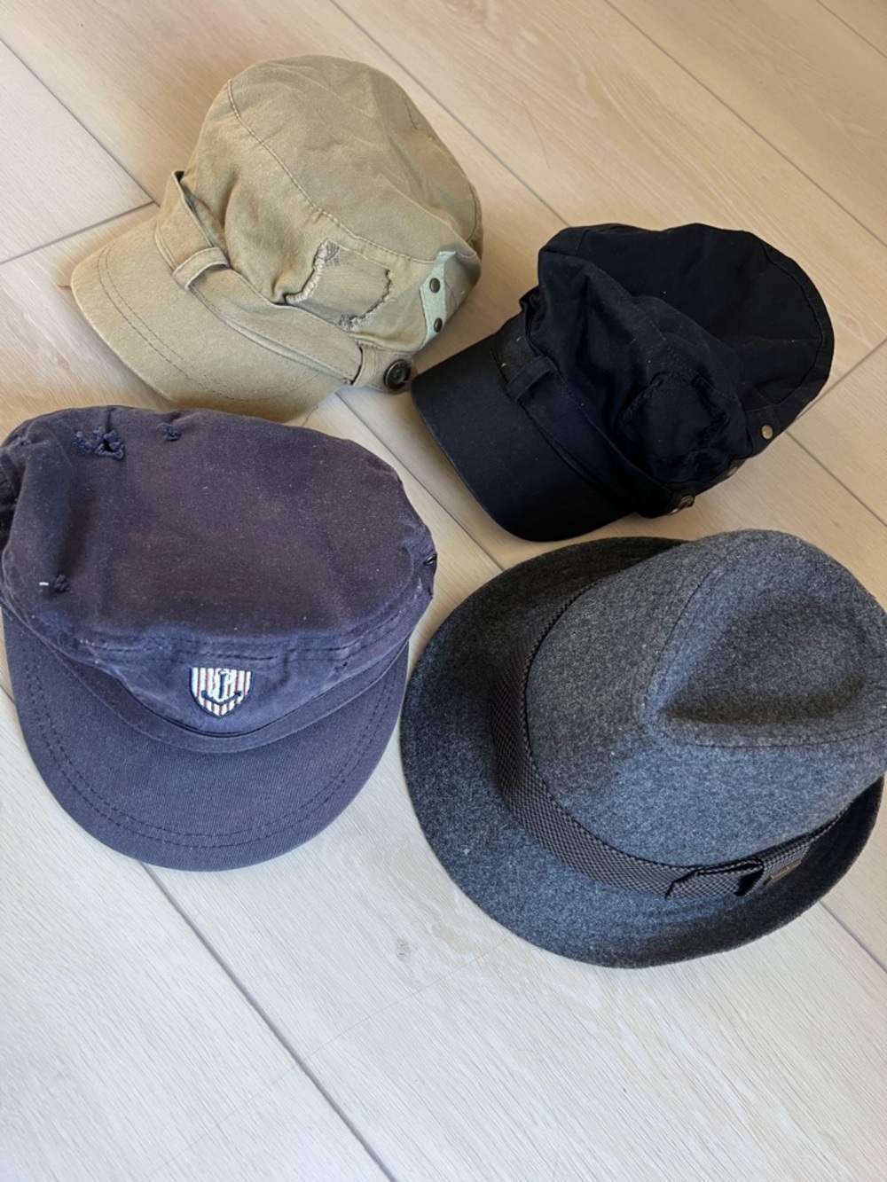 Kids Multi-Pack Hat Set - Black, Gray, Navy, Khaki